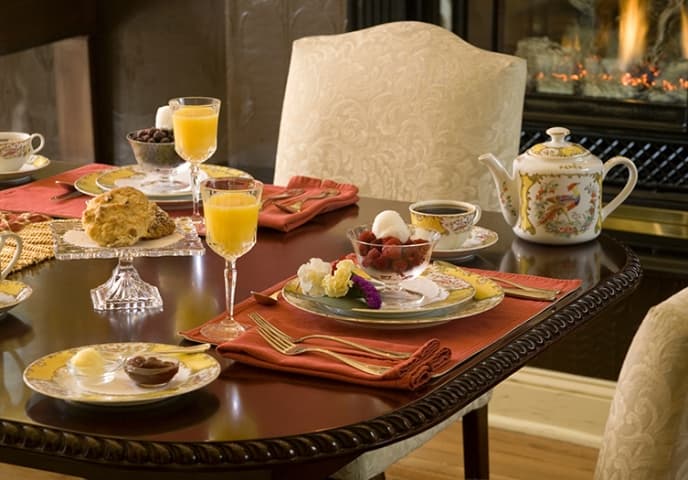 Hydrangea House breakfast