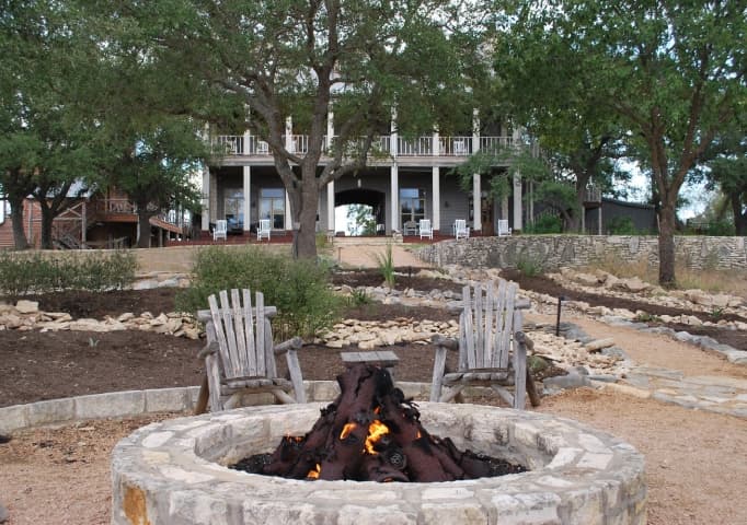 burning firepit