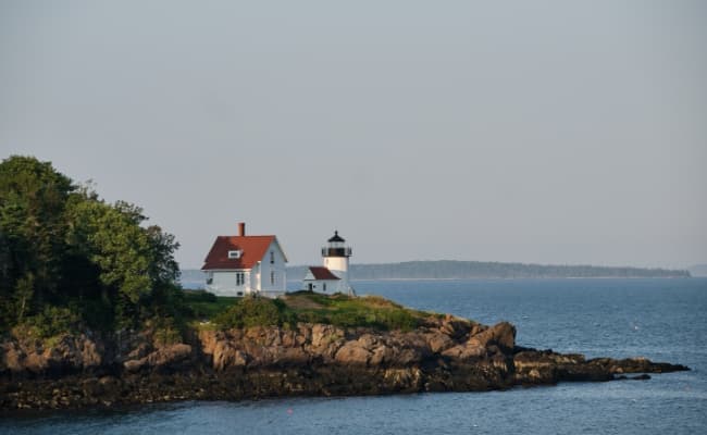 Light house on Coastal Maine