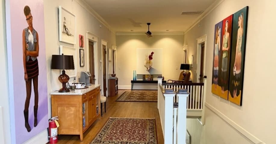 Second Floor Hallway & Coffee Station