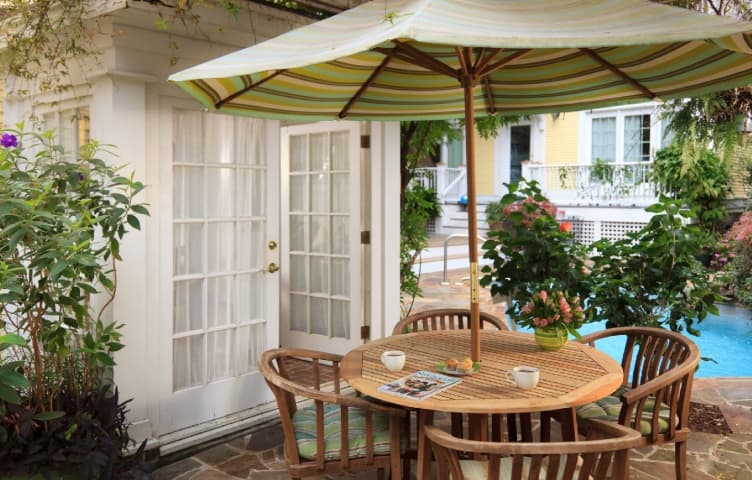patio by pool
