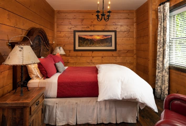 wood panel room
