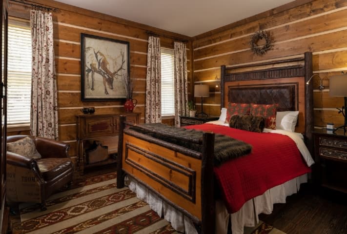 wood panel room