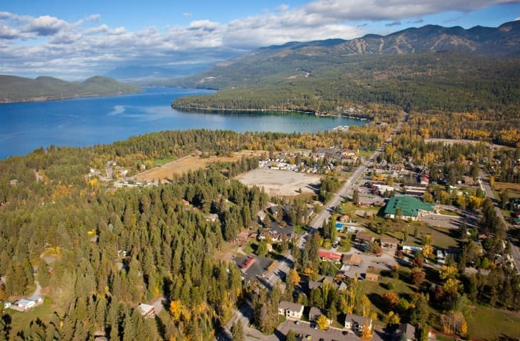 overhead view
