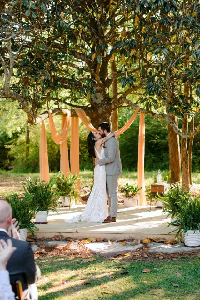 Newlyweds celebrating at The Gillen House B&B