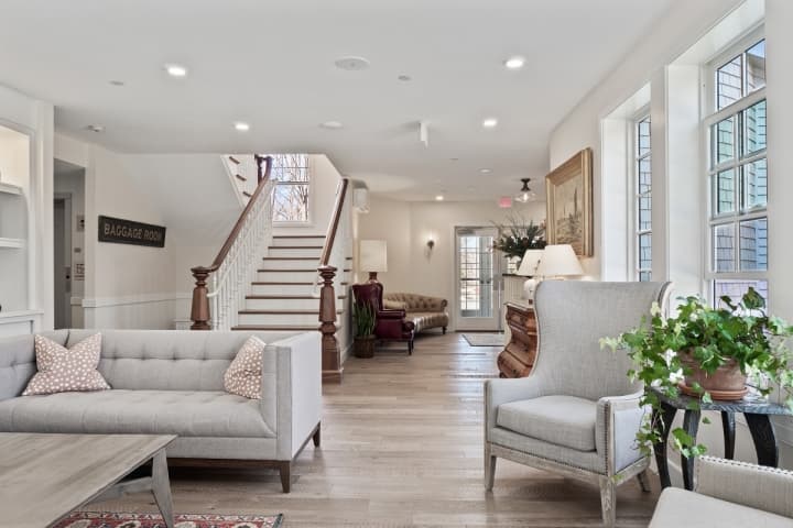 The lobby at Briar Barn Inn