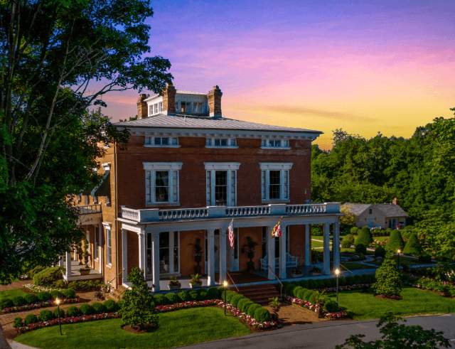 Mansion during twilight