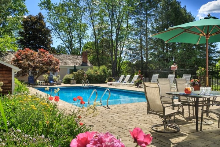 devonfield pool on a summer day