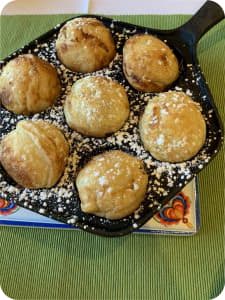 A pan of muffins