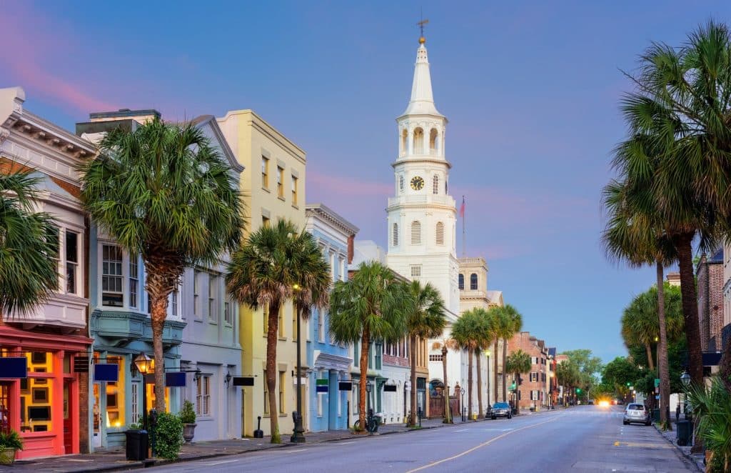 Charleston, South Carolina, USA in the French Quarter.